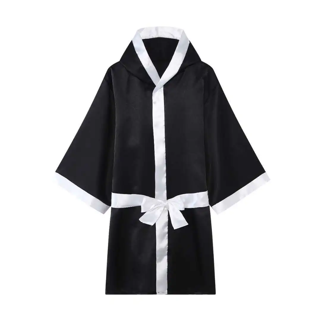 
ActEarlier Boxing Sports Wear Custom logo red blue white black boxing robe with hood 
