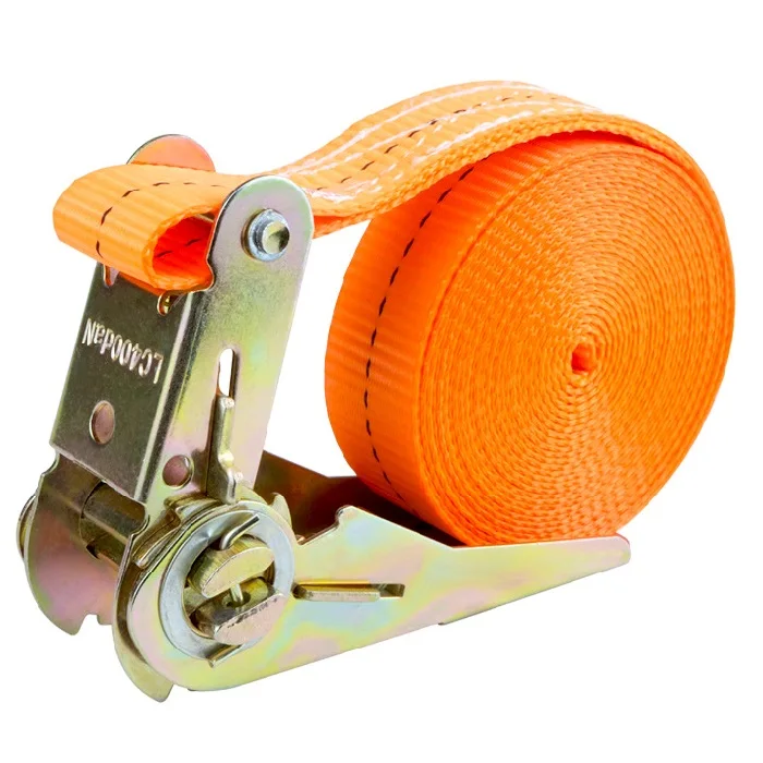 Cheap factory price heavy duty tie down strap laborsaving cargo retractable ratchet strap