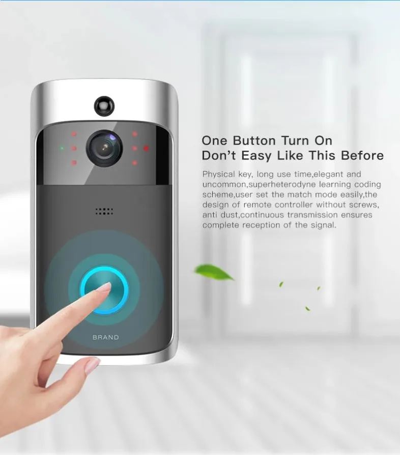Made in China Doorbell Camera Wireless Ring Video Smart Phone Call Visual Recording Monitor Intercom Door Bell