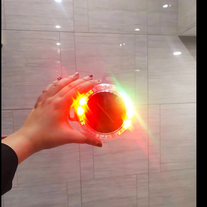 ABS PC Material White LED Strobe Emergency Flash Light Waterproof Anti-Tail Solar Traffic Warning for Cars & Trucks Seven Color