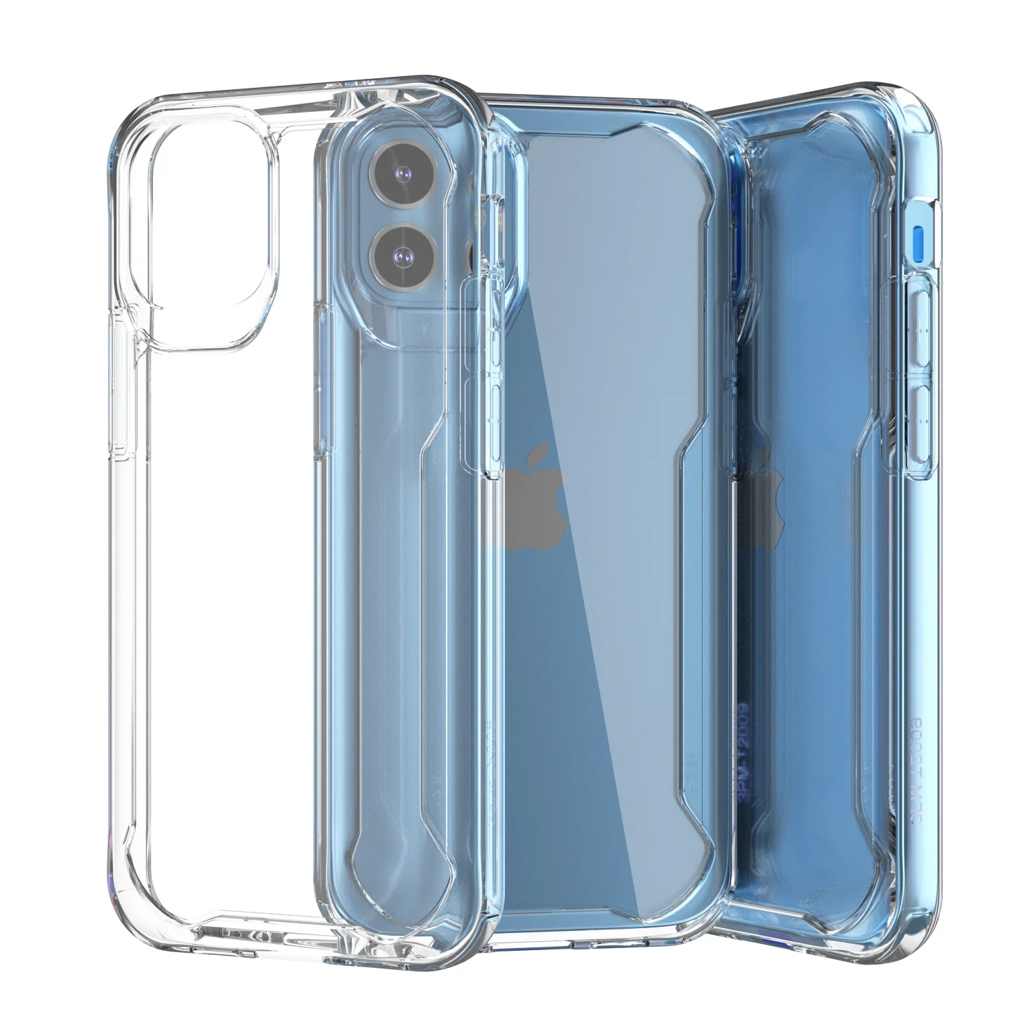 Мягкий ТПУ + PC четыре угла Подушка противоударный лучше защитный чехол для телефона для iPhone 12 mini pro max