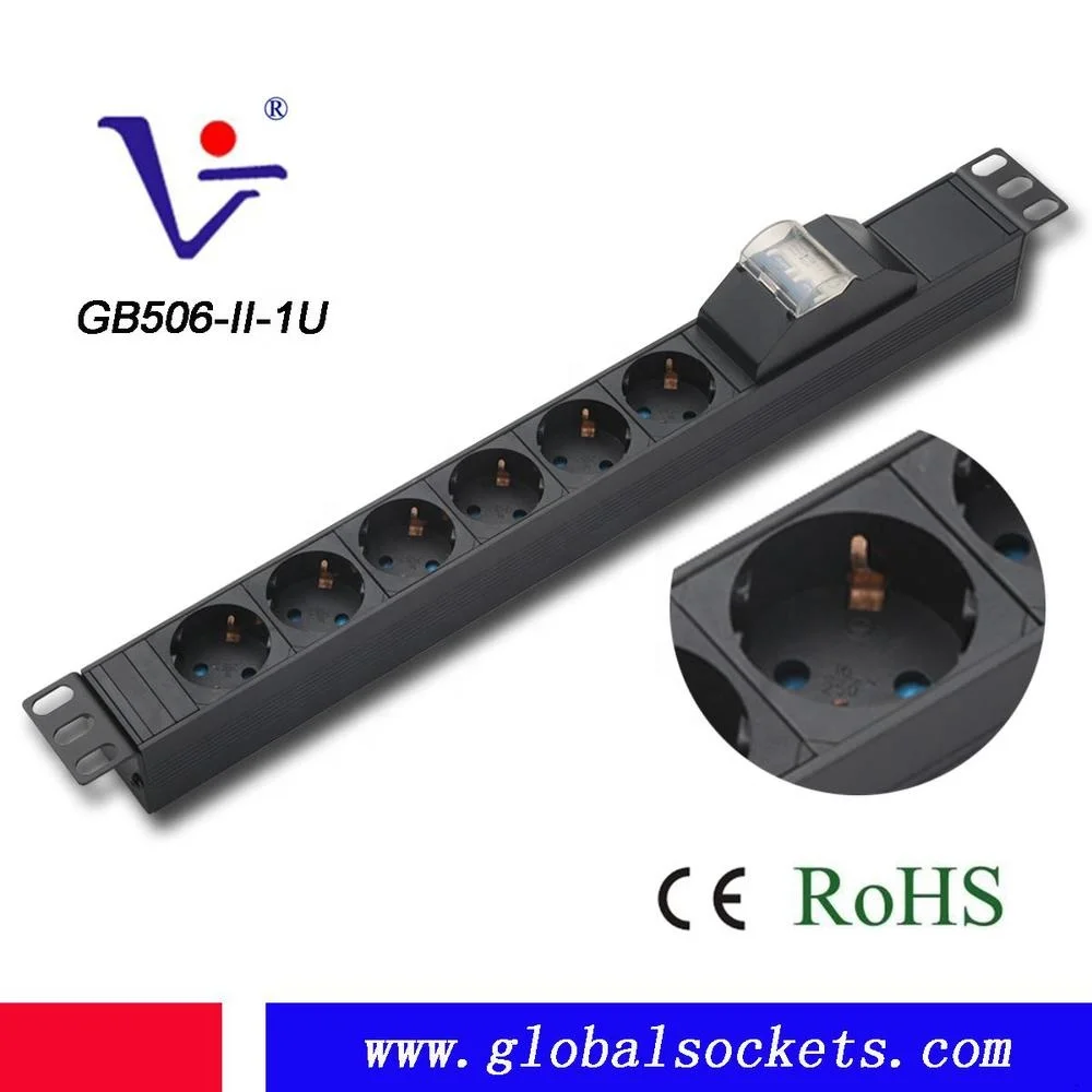 1U German type PDU
