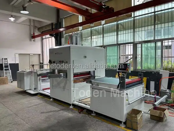 roll PET rigid film automatic die cut box soft line machine ,automatic soft line die cut machine ,toden die cut machine