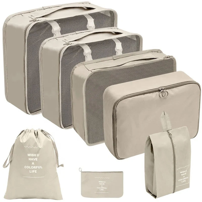 7 Pcs Clothes Storage Suitcase Kit Underwear Travel Bags Luggage Set Travel Luggage Bags Storage Travel Organizer Bag Set