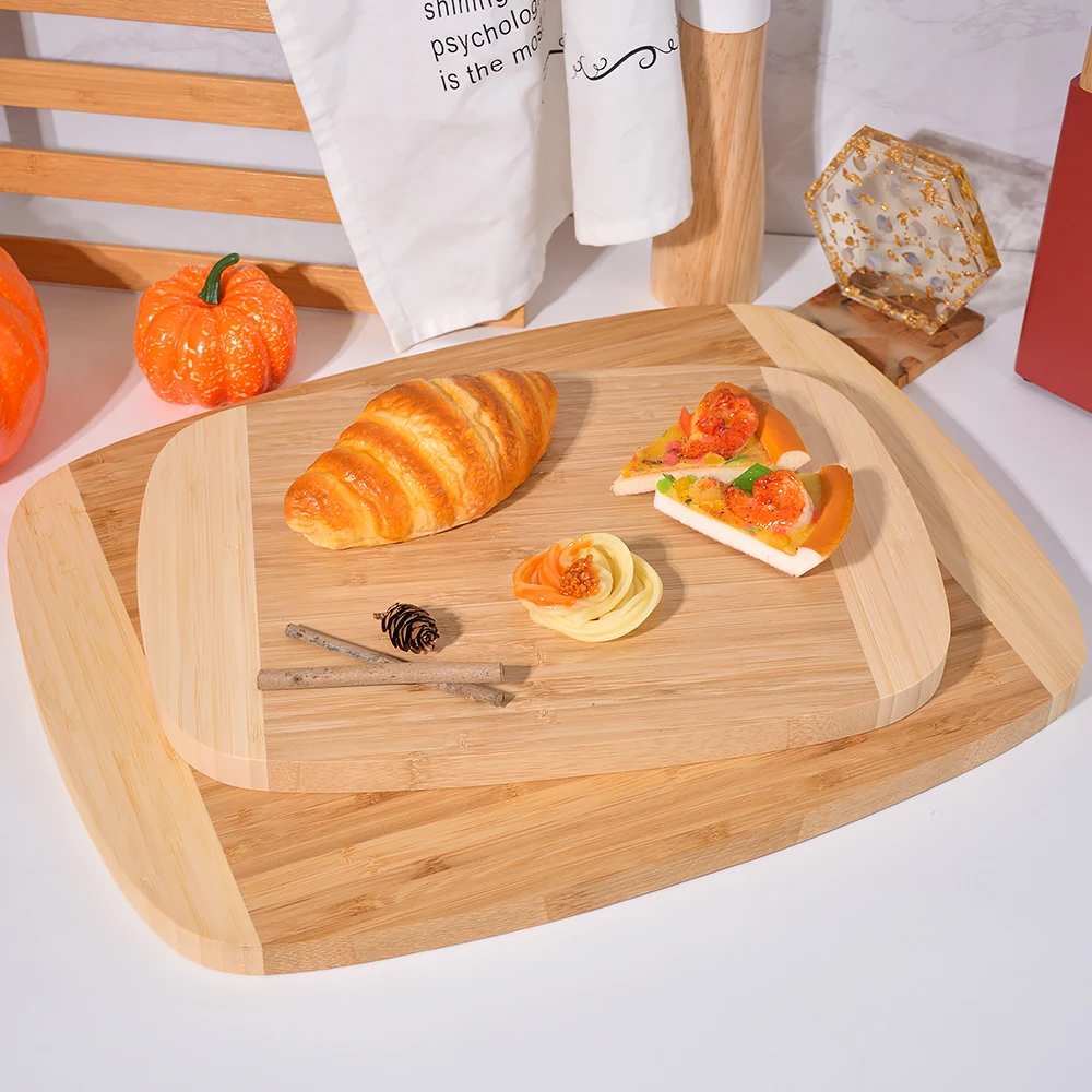 TAOTAOJU Bamboo Wood Kitchenware Double Color Bamboo chopping Board Wholesale High Quality Bamboo Cutting Board for Household