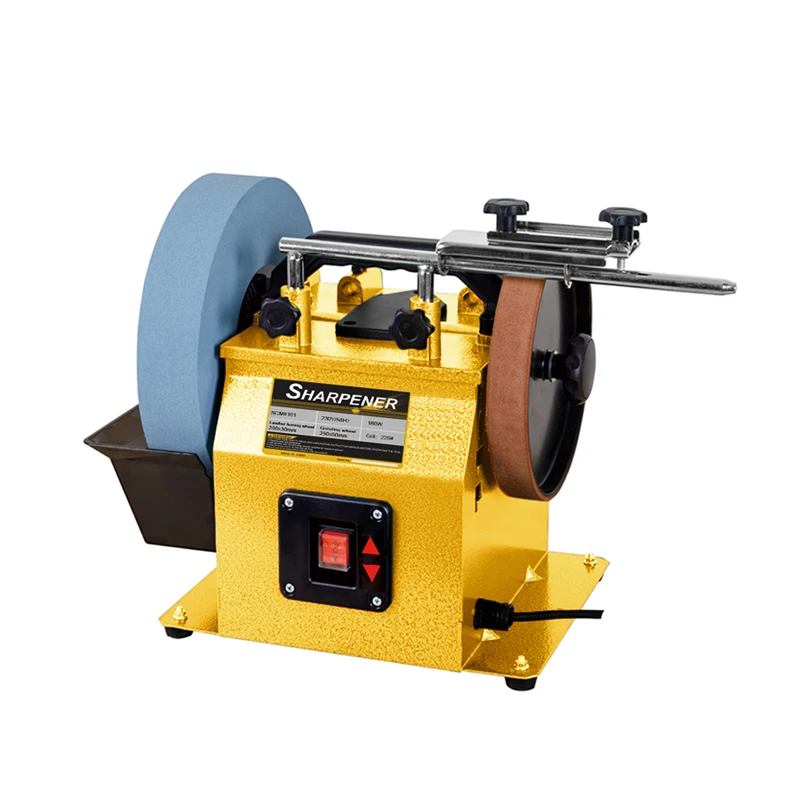 180W 1/4 HP 220 grit wet wheel table top mini house use bench multi tool grinder polisher knife sharpener polishing machine