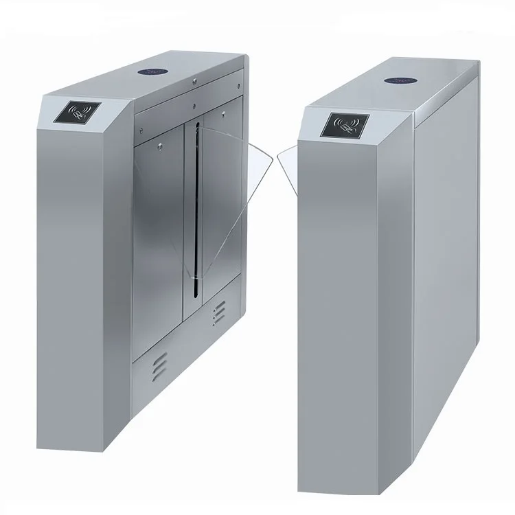 Barcode Scanner Swing Barrier Door/Indoor Supermarket Security Barrier Gate