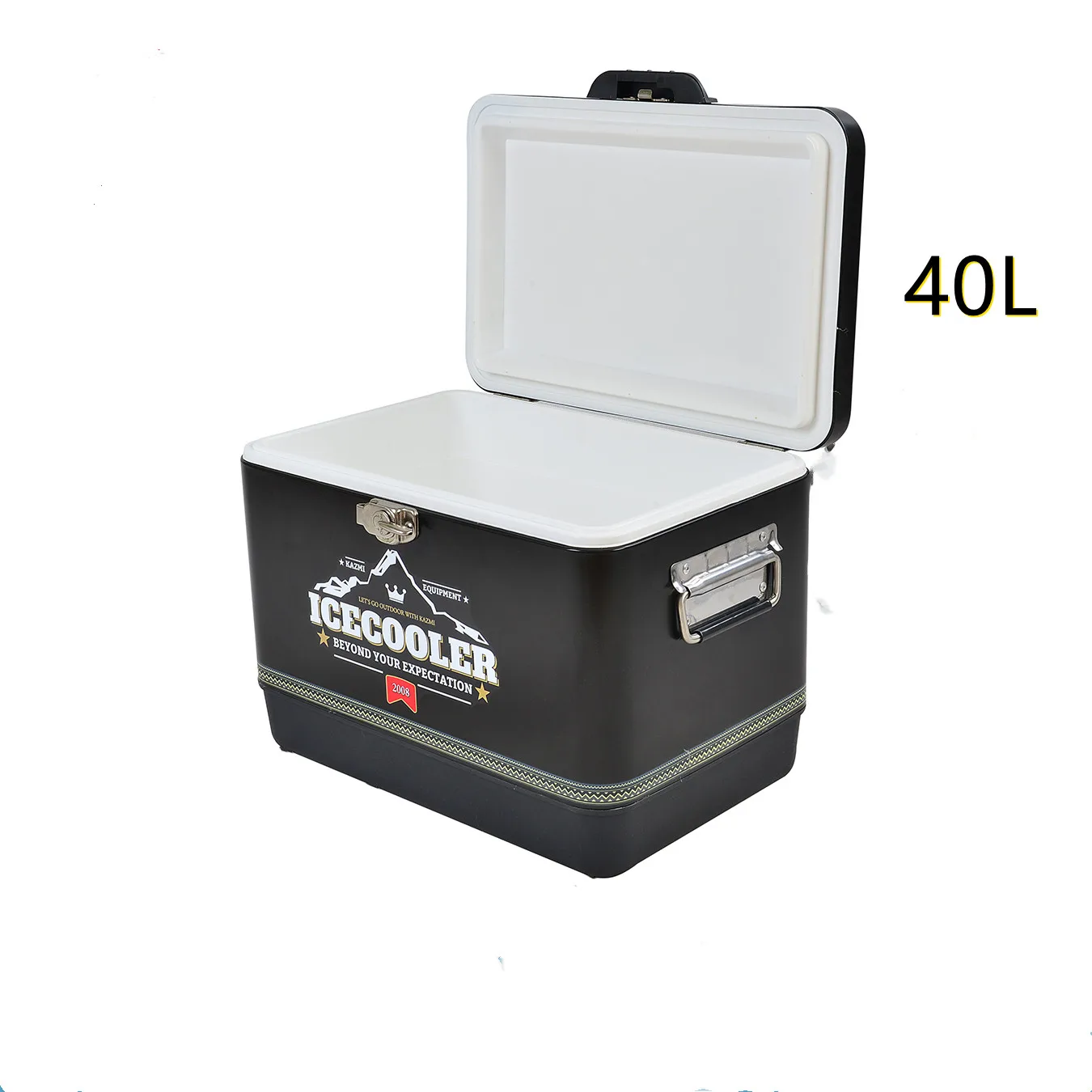 2021 new amazon top sell 40L Cooler Box& steel  ice metal box wine cooler rolling chiller promotional gift portable cooler box