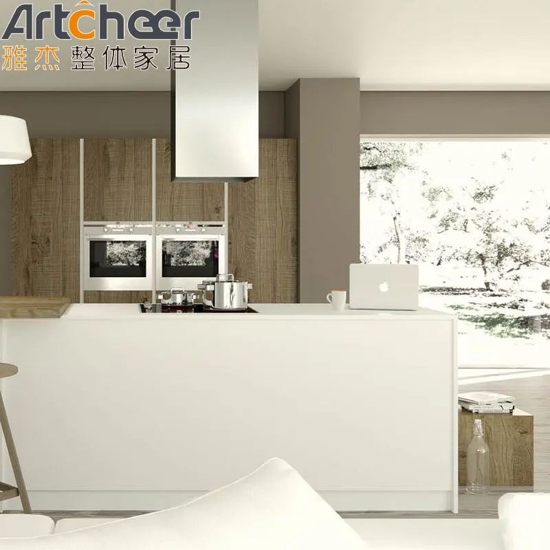 Home furniture Modern Kitchen Furniture Italian Designs Samples Luxury glossy board Modular Unit Made In China Kitchen Cabinet