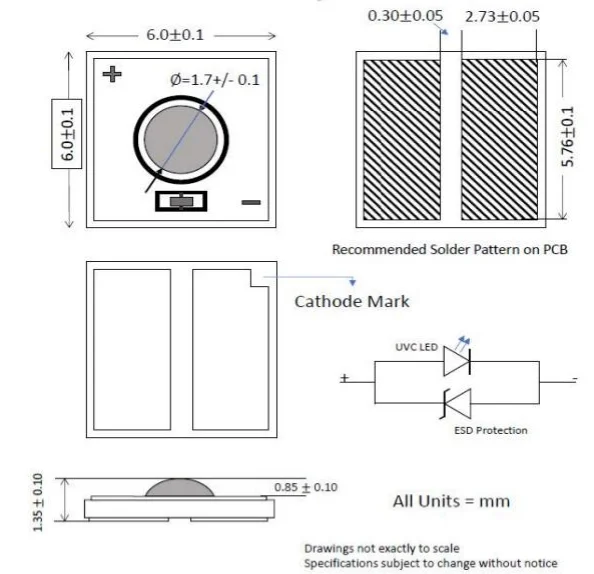 Promotion 1w 265nm uv led