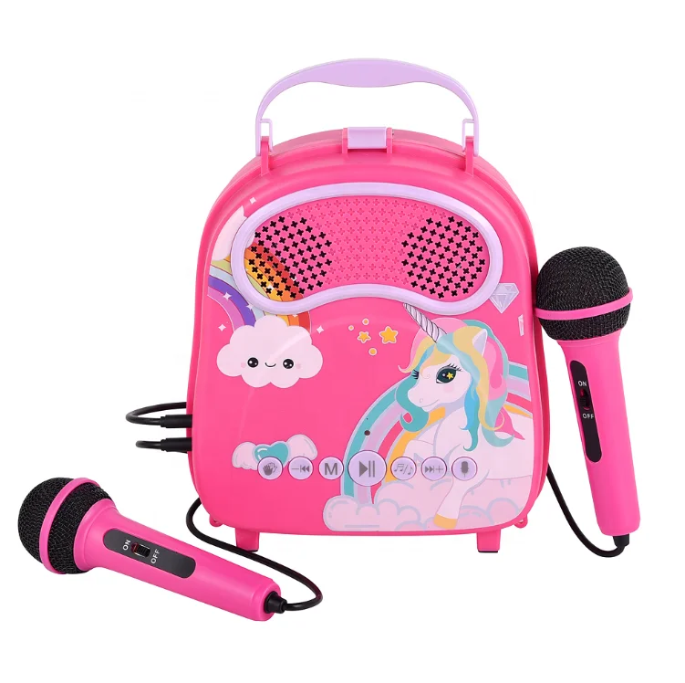 Voice Changers Kids Karaoke Machinevgirls Musical Instrument Toys Music Player With Microphone, Kids Karaoke Machine