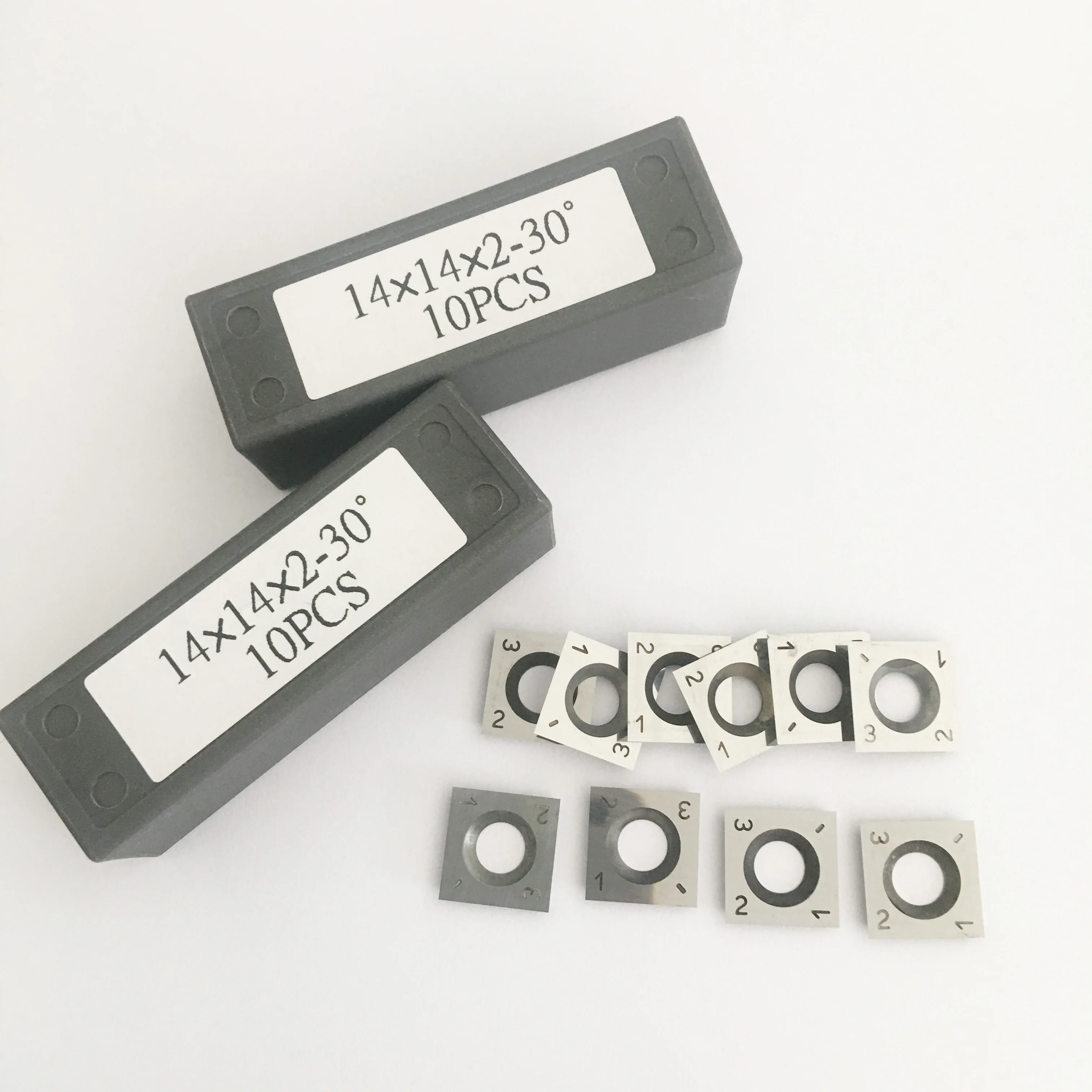 14*14*2 мм полированные вольфрамовые карбидные Реверсивные ножи для спирального резака