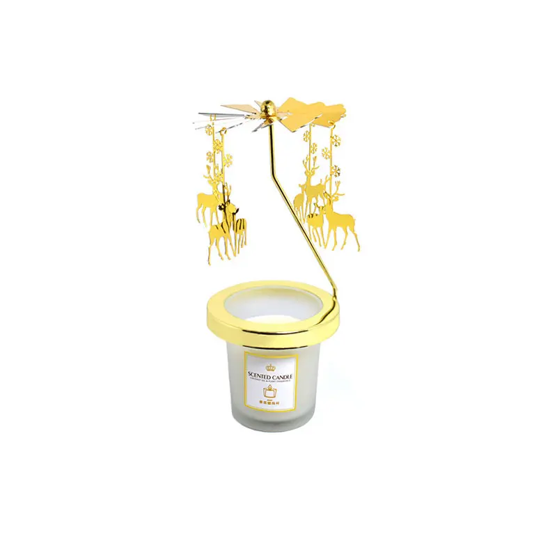  Modern luxury metal decorative bracket modern romantic aromatherapy candle