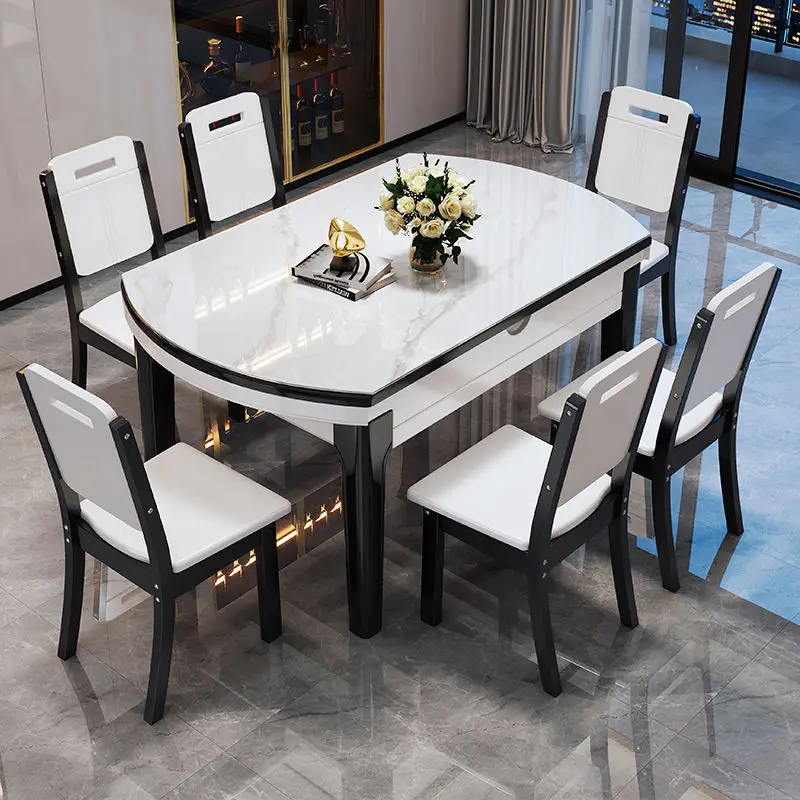 Fashion Commercial Furniture Fast Food Shop Furniture Kitchen Marble Restaurant Dining Table With Metal Legs
