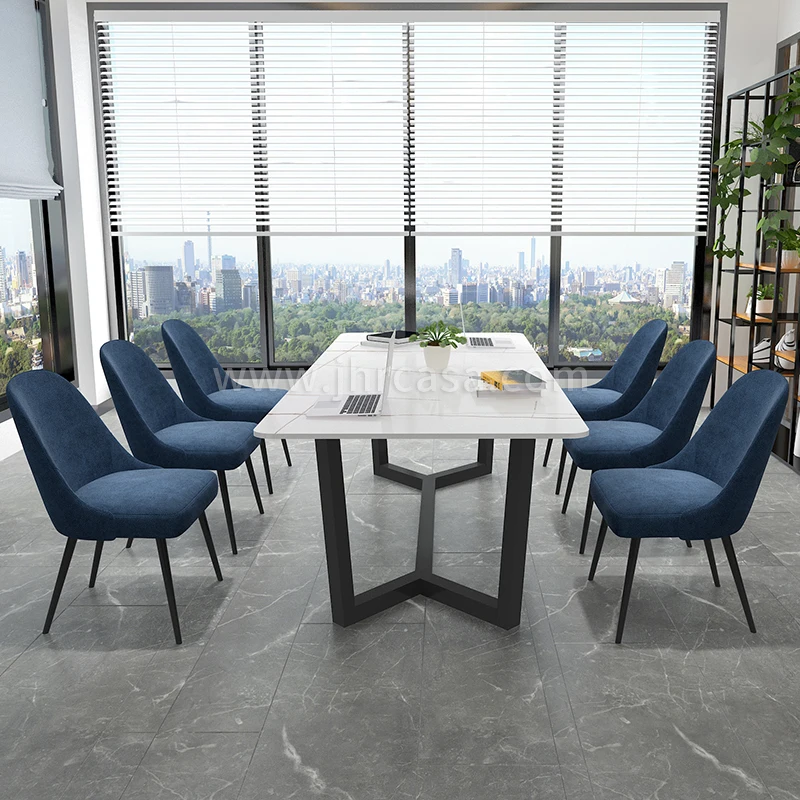 Nordic rock plate computer desk household bedroom light luxury marble study desk simple office table