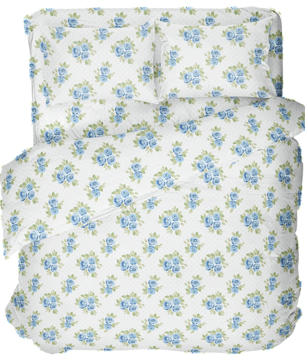 Hot Sale Quality Microfiber Floral pattern Customized sheet Luxury Bedding Sets