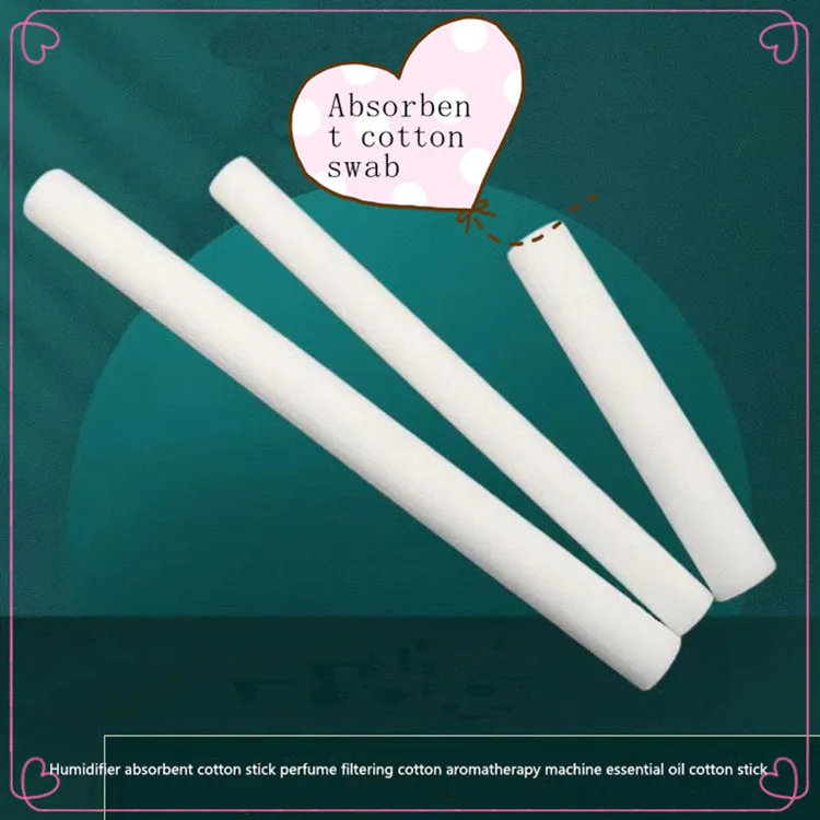 Custom white fiber cotton humidifier filter cotton stick perfume core cotton