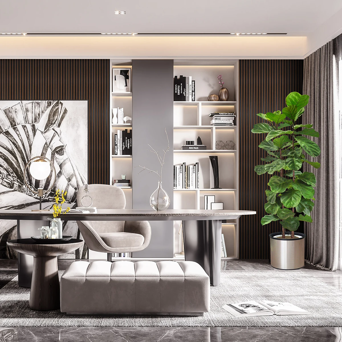 High quality waterproof decorative interior wall PS fluted grooved wall panel polystyrene wall panel for sale