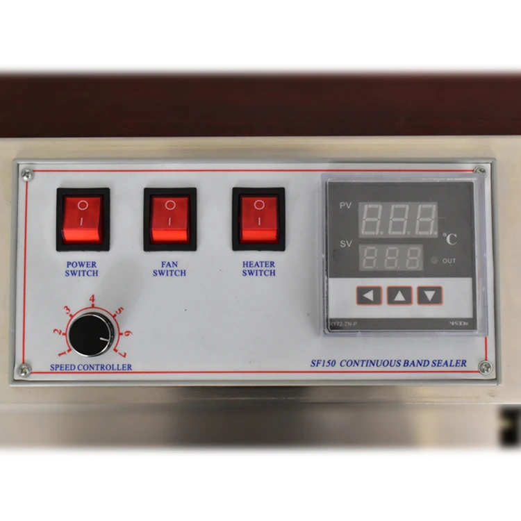 Economic Coffee Small Bag Continuous Band Sealer Plastic Pouch band sealer machine FR900W/P