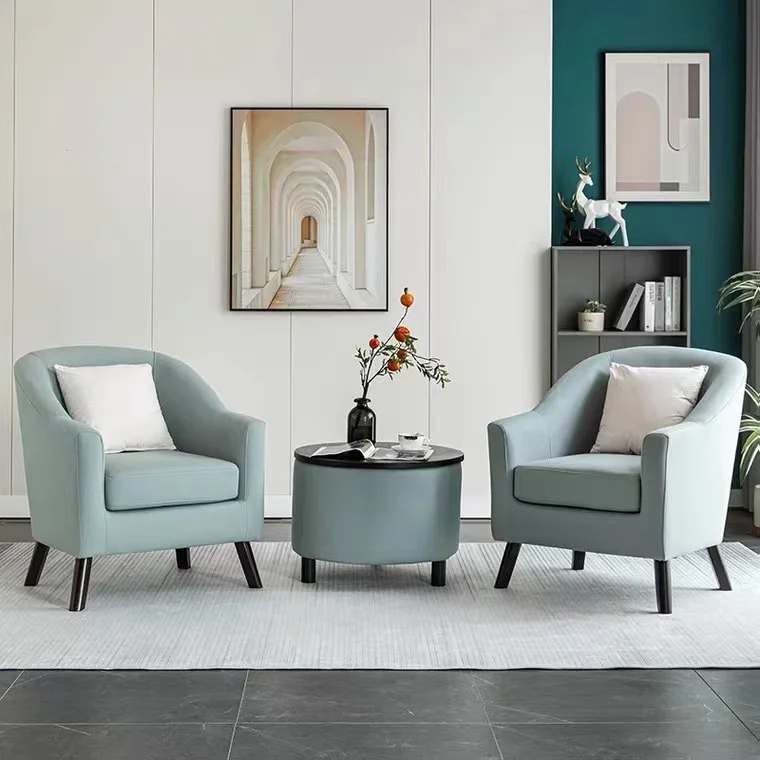 Luxury modern indoor fancy living room furniture armchair solid wood leg velvet fabric single leisure accent chair