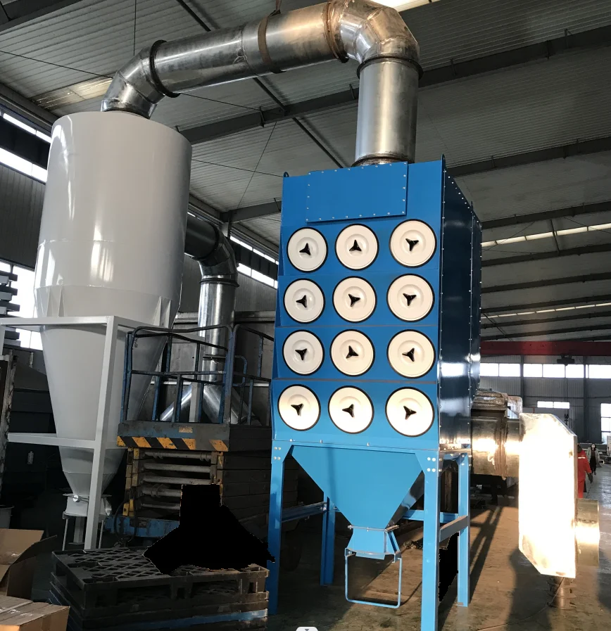 efficient dust absorption device cyclone dust collector for welding fume extraction system/horizontal hydraulic sawdust wood