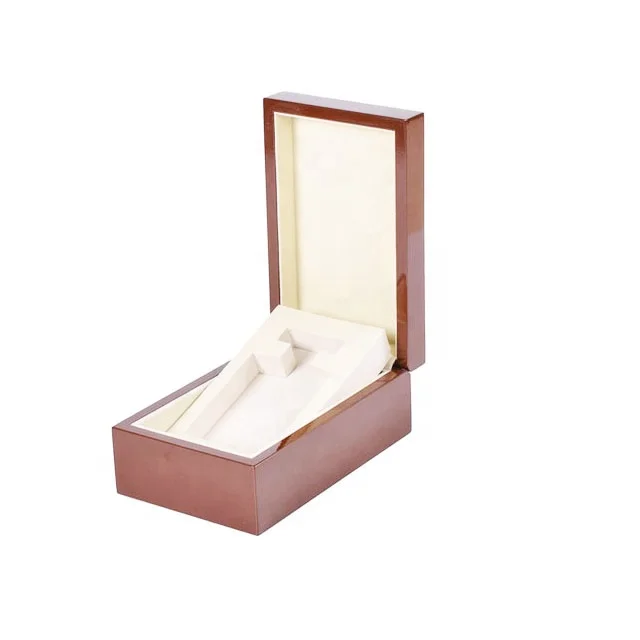 dark brown wooden finish luxury mdf perfume gift box