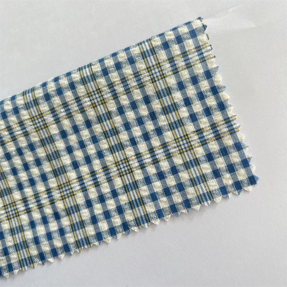 Hahoo High Quality Classic Colorful Cotton  Checked Plaid Woven Yarn Dyed Fabric for Suits