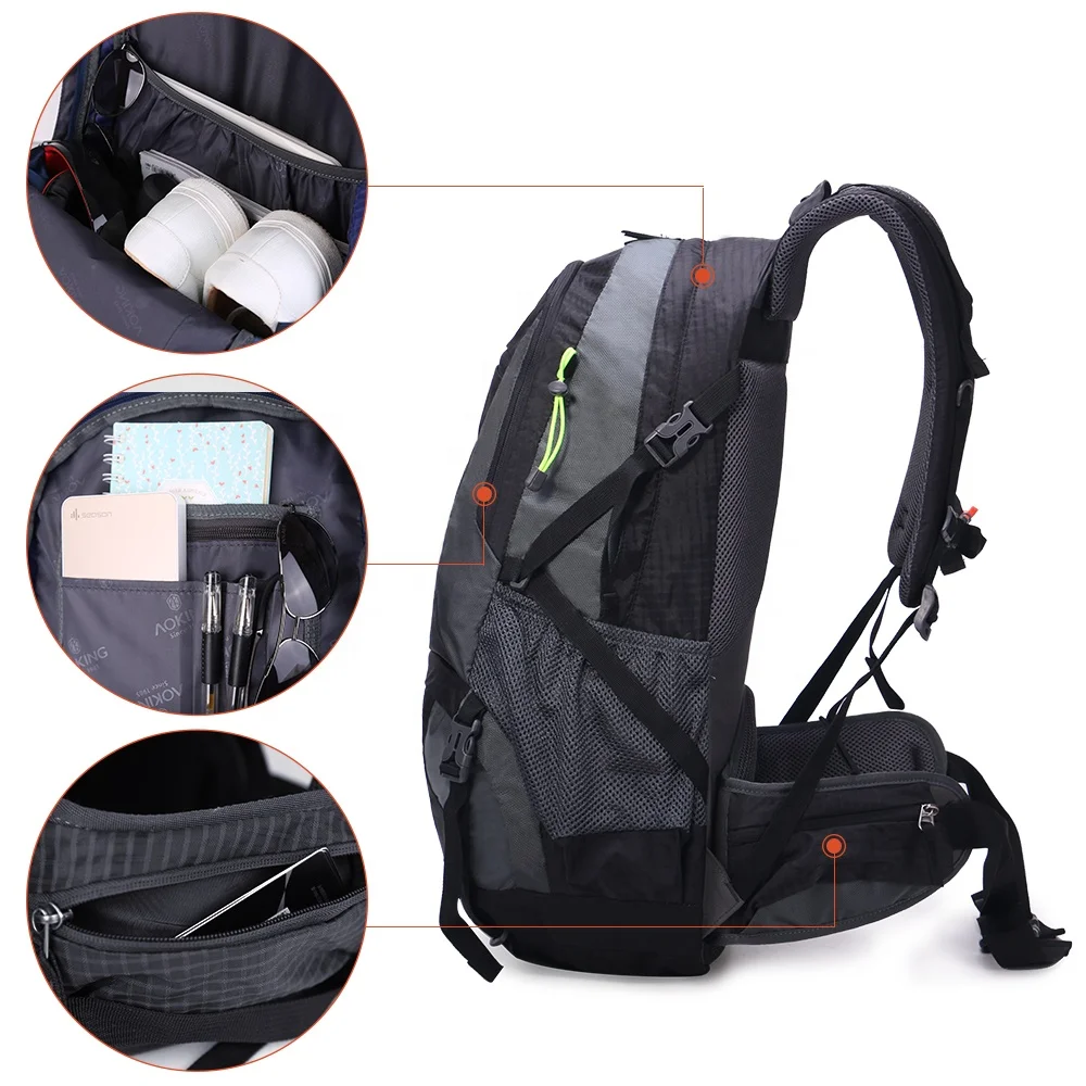 
Aoking storage external frame camping sport bagpack outdoor travelling hiking backpack mountain hiking bag 
