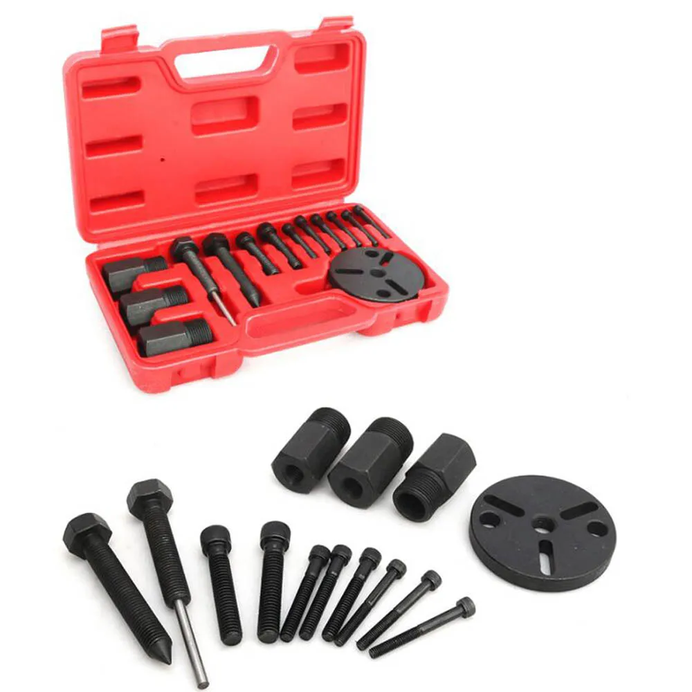 14pcs Car Air Conditioning Compressor Clutch Tool Kits AC Puller Remover Tool AC Compressor Clutch Remover Installer Puller Tool