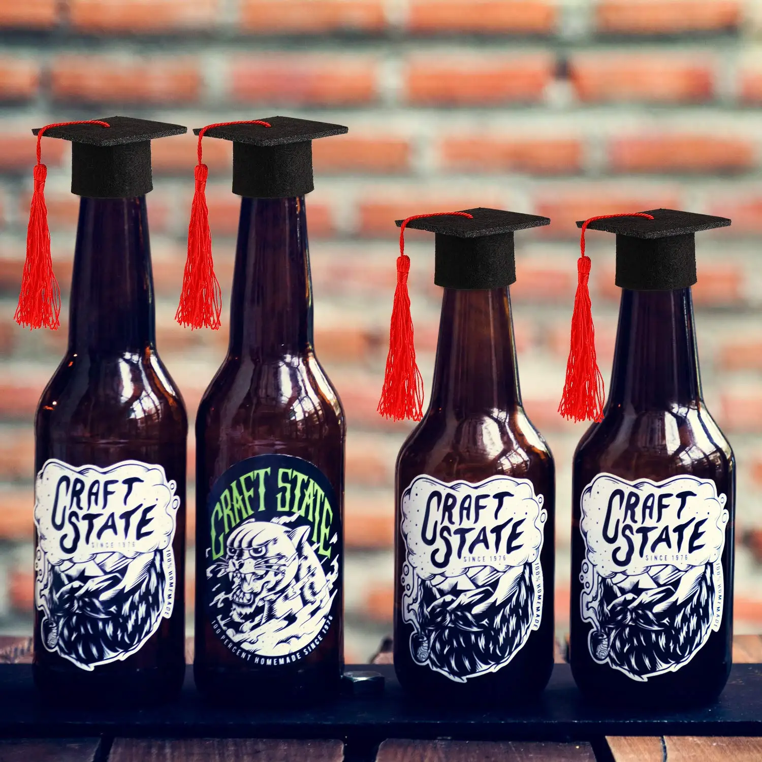 Wholesale Novelty Mini Graduation hat 5.5cm doctoral hat small size graduation hat for decoration