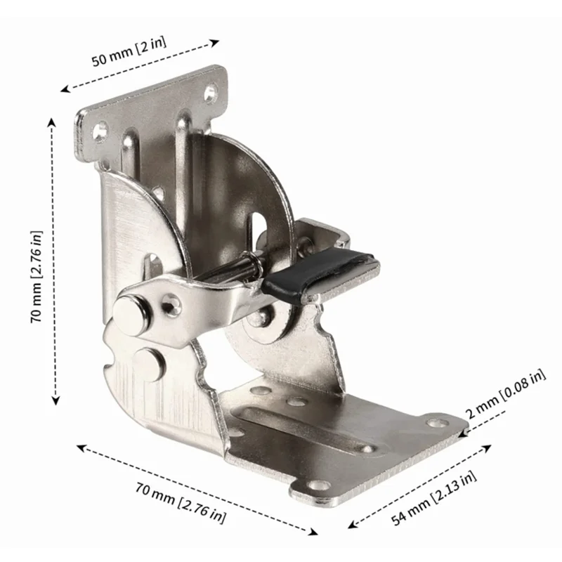 Custom 180 degree adjustable carbon steel folding furniture locking table leg hinge