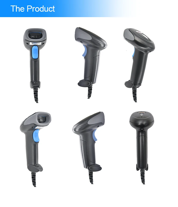 MSL-220 Supermarket USB Handheld Portable Wired Barcode Scanning Gun BT 1D/2D QR Bar Code Reader 1D 2D Laser Barcode Scanners