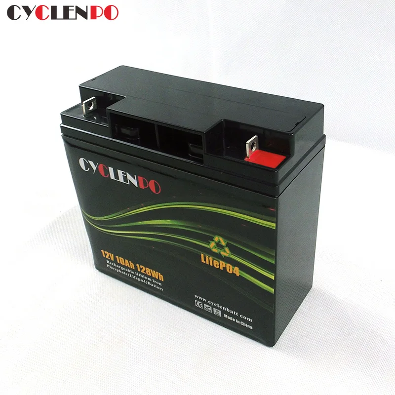 Factory wholesale lithium ion lifepo4 battery 12 volt 10 ah pack with bms