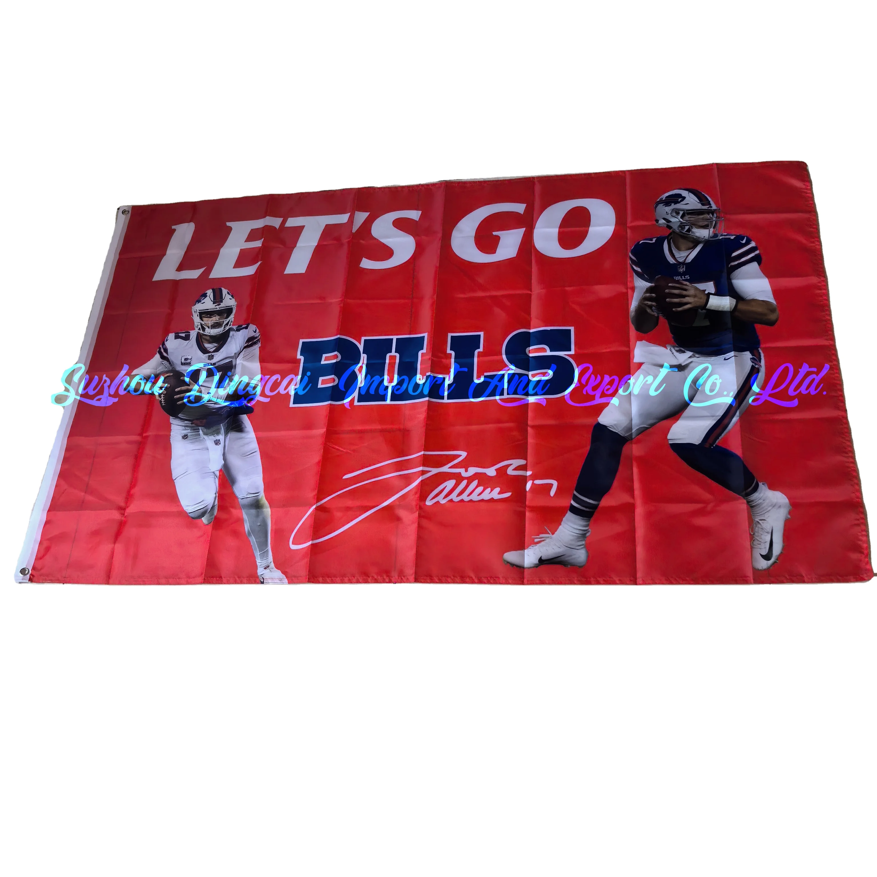 MAFIA  Buffalo Bills Josh Allen flag 100D polyester America sports 32 team 3 x 5 ft banner with grommets