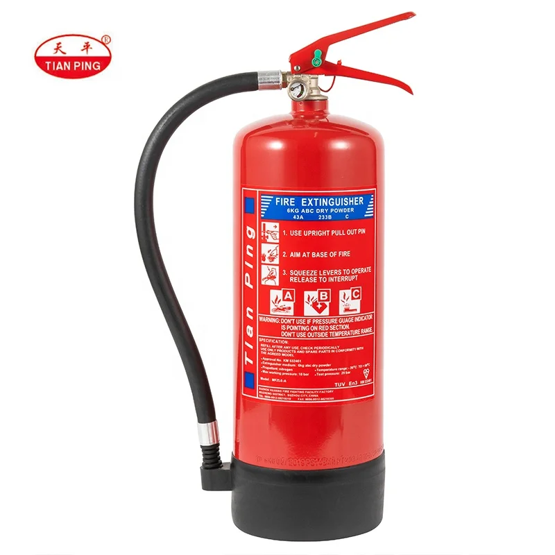 6kg BSI   EN3  &TUV CE ABC dry  powder fire extinguisher  Suzhou xujiang  Tianping