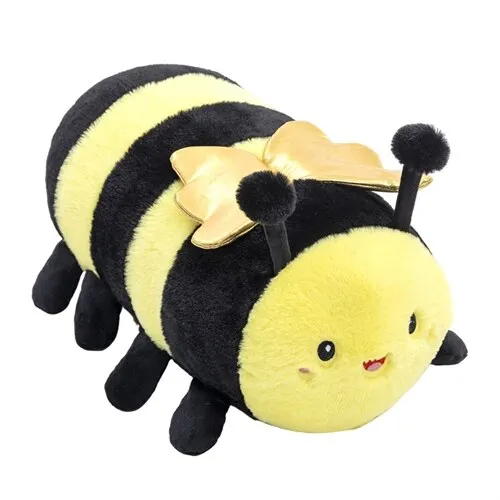 2023 New Cute Caterpillar Bee Throw Pillow Doll