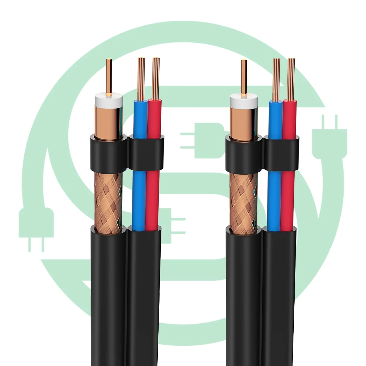 Best Price RG59 2C Cable RG6 RG58 3C-2V 5C2V RJ59 Coaxial Cable RG59 With Power Siamese CCTV Cable
