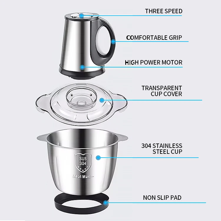 Wholesale manufacturer jinzhidao pounding machine 6L 10L 12L meat chopper yam pounder machine electric meat grinder