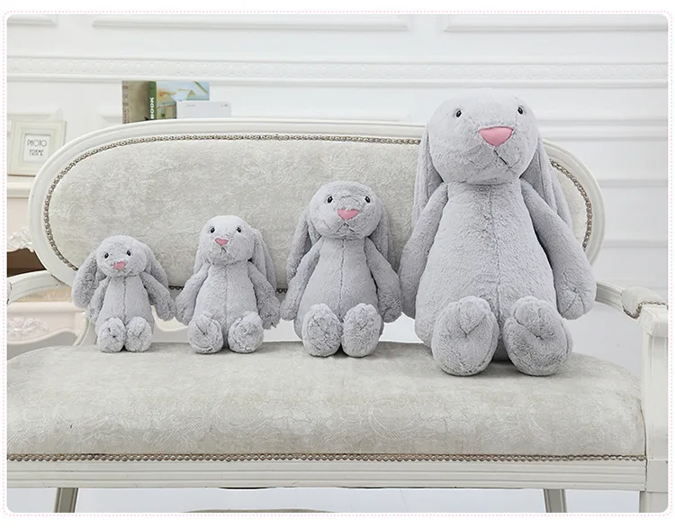 30cm Blossom Easter Rabbit Plush Bunny Long Ear Color Stuffed Soft Bunny Animal Plush Bunny Toy