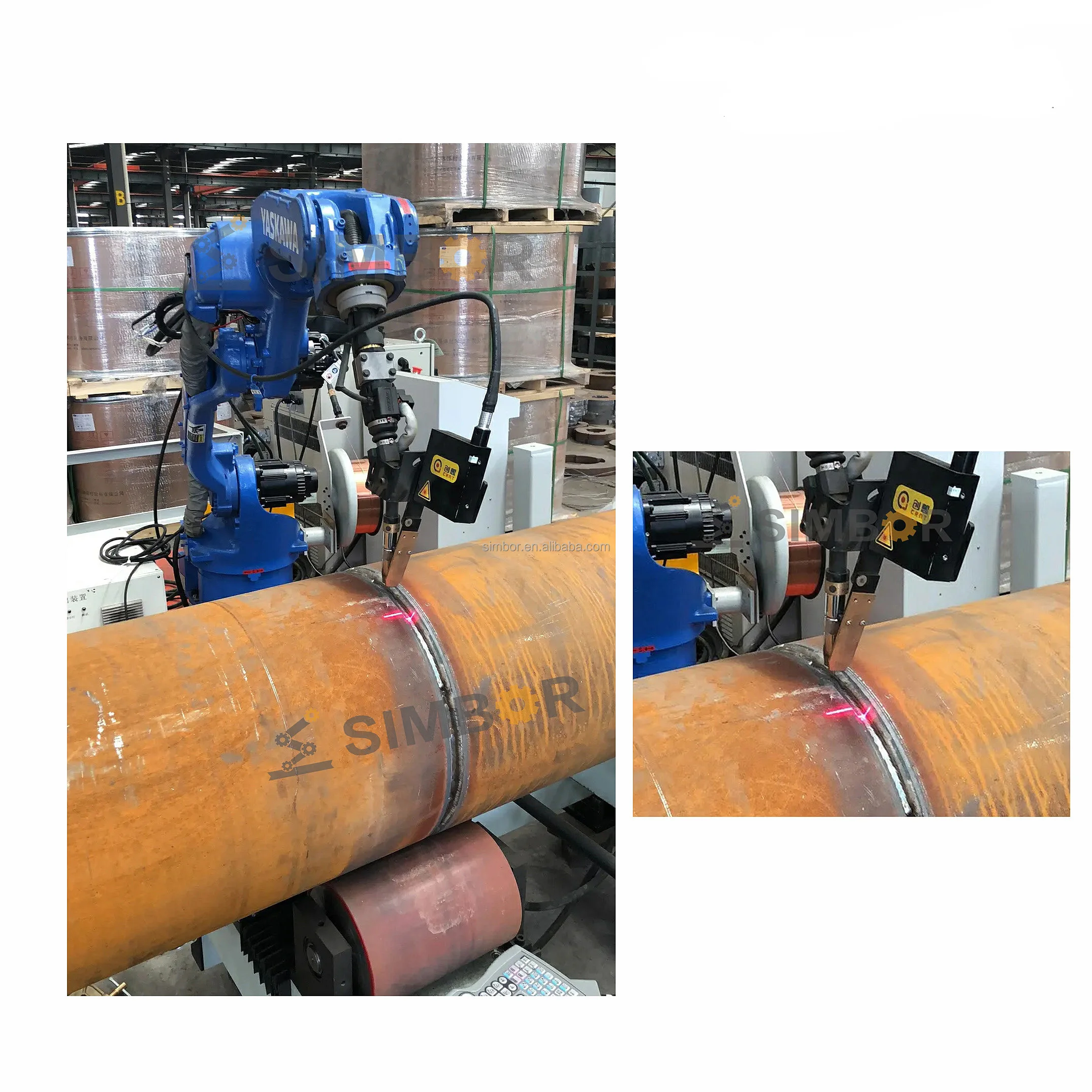 industry 6 axis laser welding robot TIG Spot Arc spot Welding robot Stainless Steel metal parts welding jointing robot