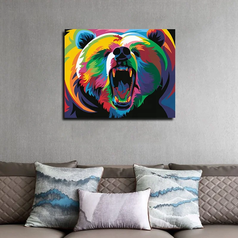 
Factory Wholesale Framed DIY Paint Oil Canvas Wall Art Craft Home Decor Wall Painting By Numbers 