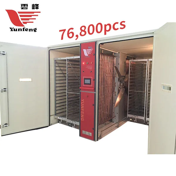YFDF-768SL Automatic Industrial Incubator Good Motor Gear Famous Poultry Farming New Condition 76800 Large Capacity Chicken Duck