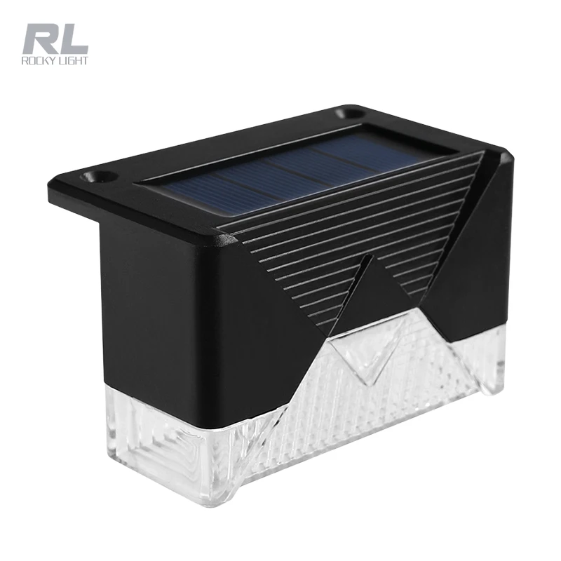 Solar stepped wall lamp