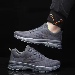 Factory Direct Sale  black larger size lace up strap rope material knit tennis mesh pure solid color black runner sneaker shoes