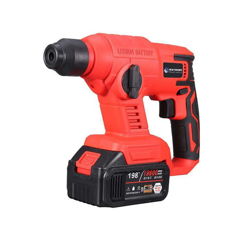  21V батарея бесщеточный Heavy Duty мощность молота сверлы аккумуляторная ударная дрель снос комплект Sds-plus Регулируемая Ручка 980