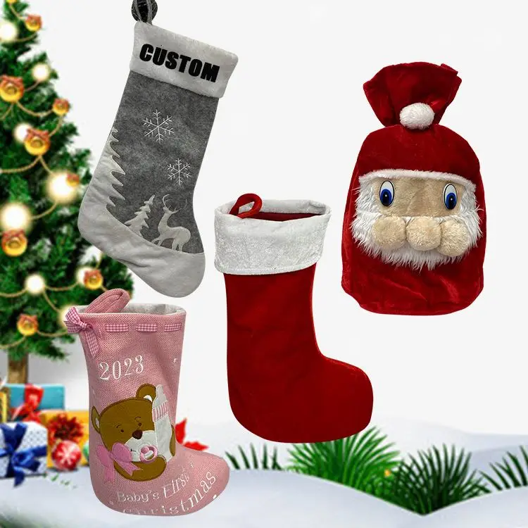 Holiday tree ornamentalations 2024 new product Free Customized christmas stocking bluey