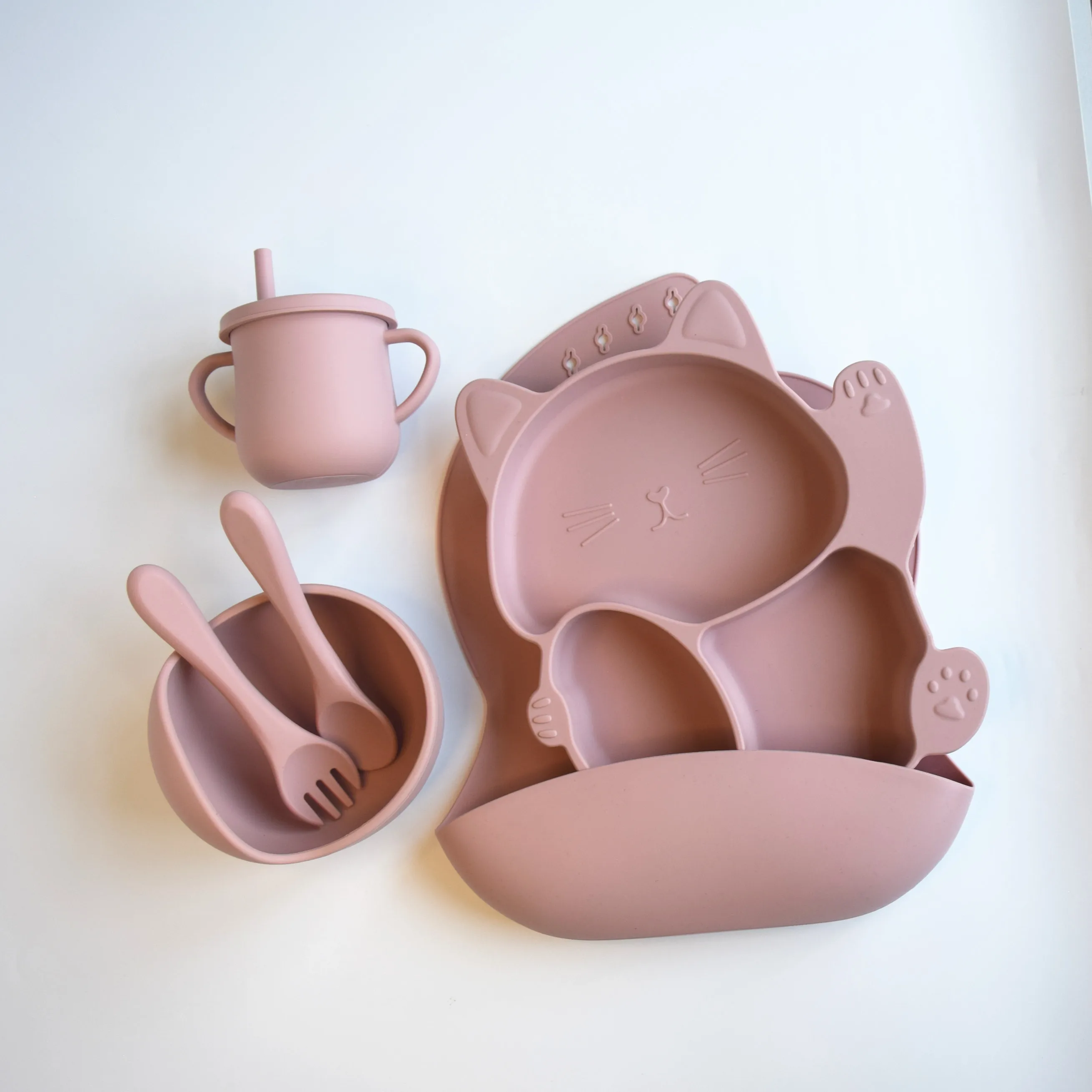 Hot Selling Animal Style Baby Silicone Suction Plate Non-Slip Bowl Feeding Supplies for Kids & Toddlers