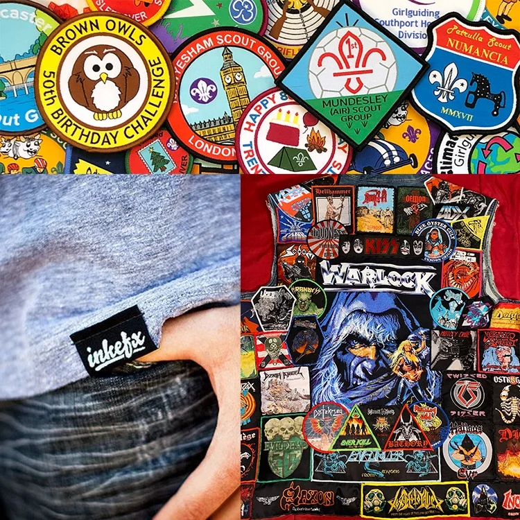 Factory Custom Design Logo Cotton Labels Uniform Clothing Apparel Heat Seal Iron on Custom Brand Name Logo Machine Woven Patches