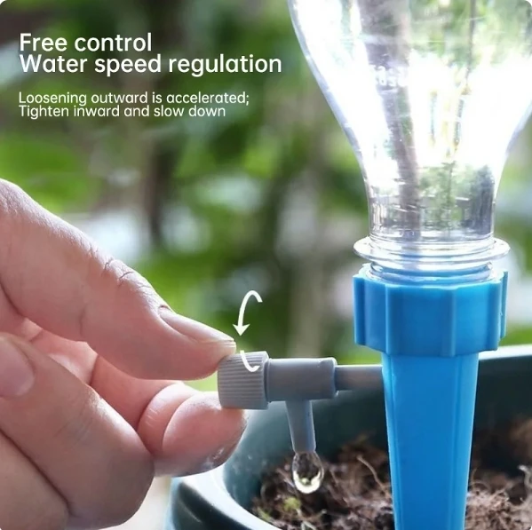 Automatic Drip Irrigation System Self Watering Spike for Flower Plants Greenhouse Garden Adjustable Auto Water Dripper Device
