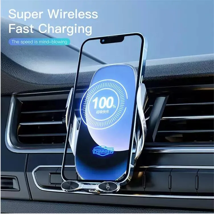 2022 New Arrival Universal Infrared Sensor Car Charger Wireless Phone Holder For Iphone 12 15W Fast Car Wireless Charger
